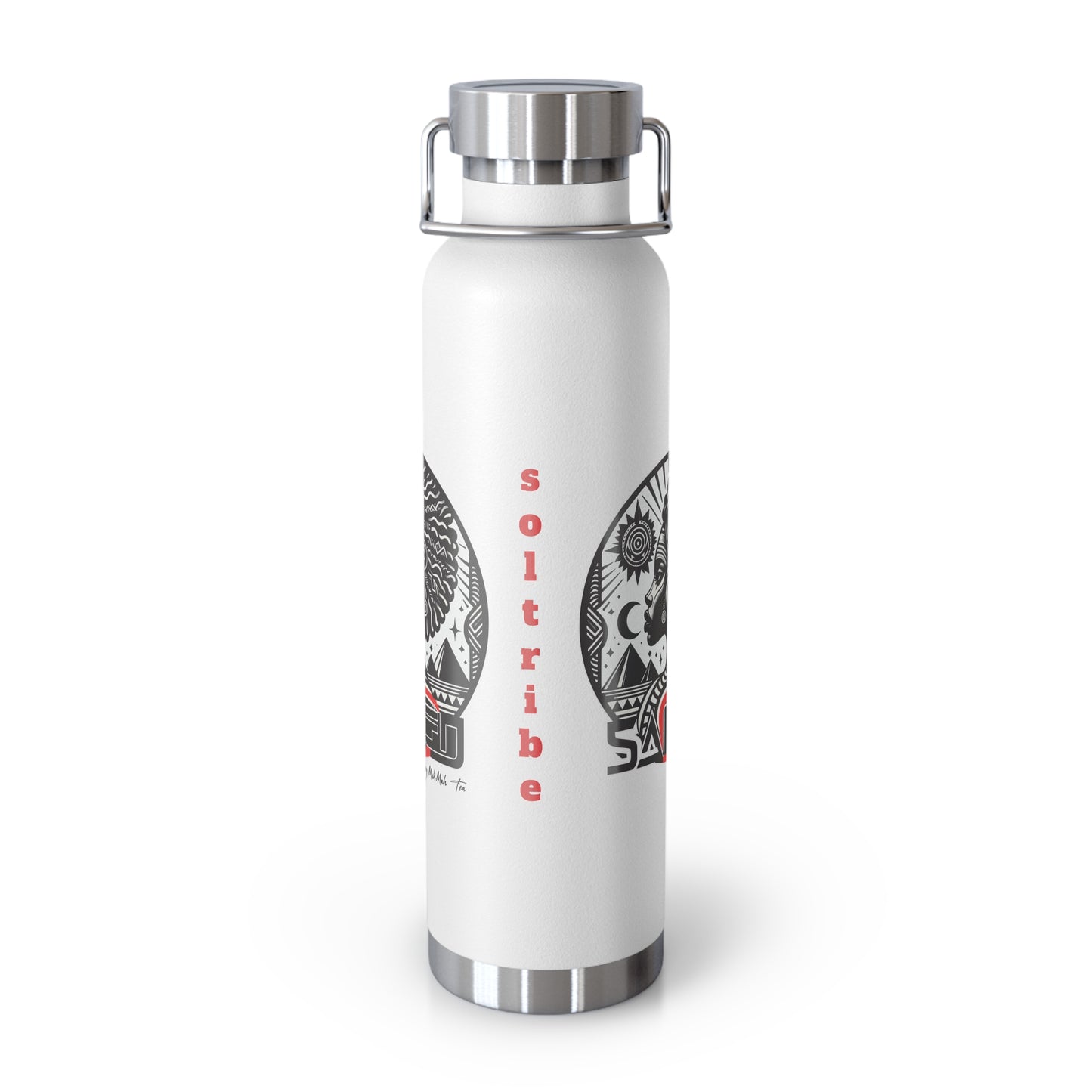 Sacred Tea  Black Copper Vacuum Insulated Bottle, 22oz