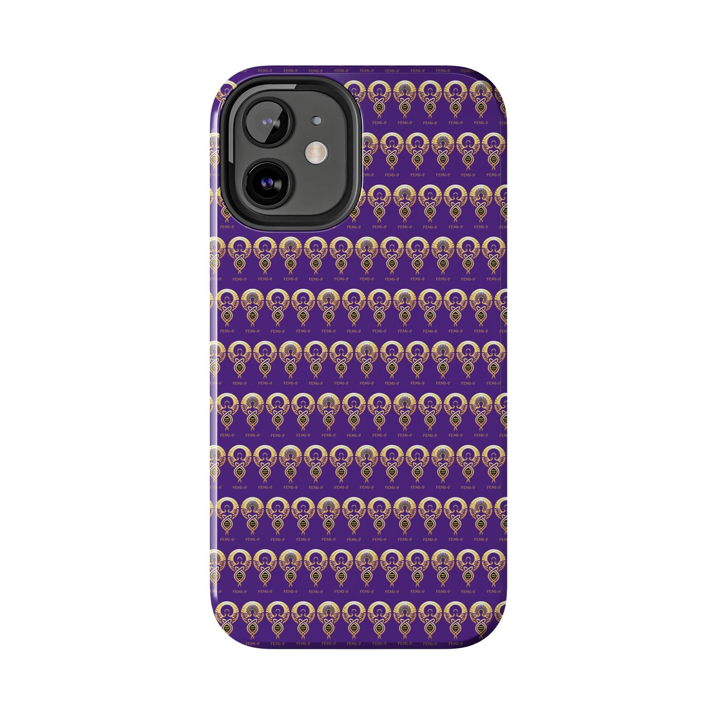 Phone Cases - Divine Femi-999 Design for a Touch of Class (PURPLE/GOLD)