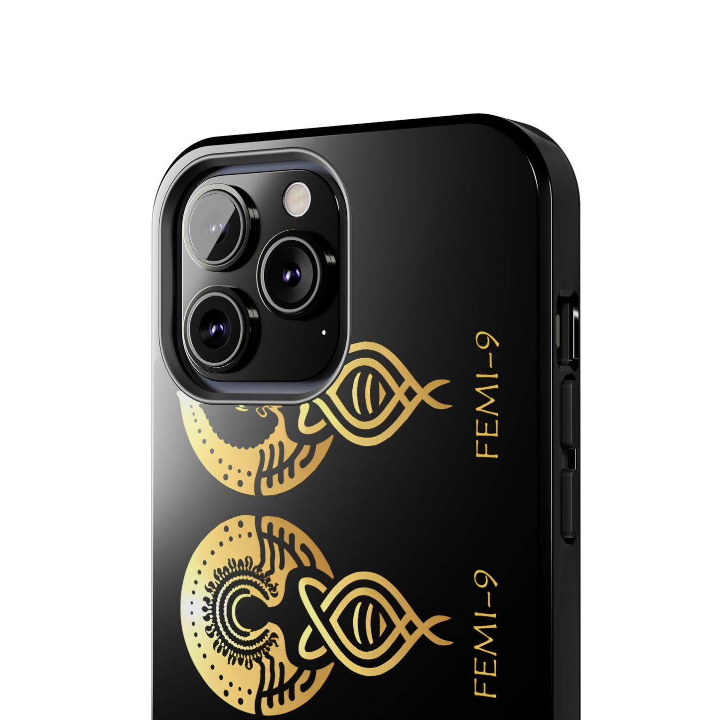 Phone Cases - Divine Femi-999 Design for a Touch of Class (black/gold)