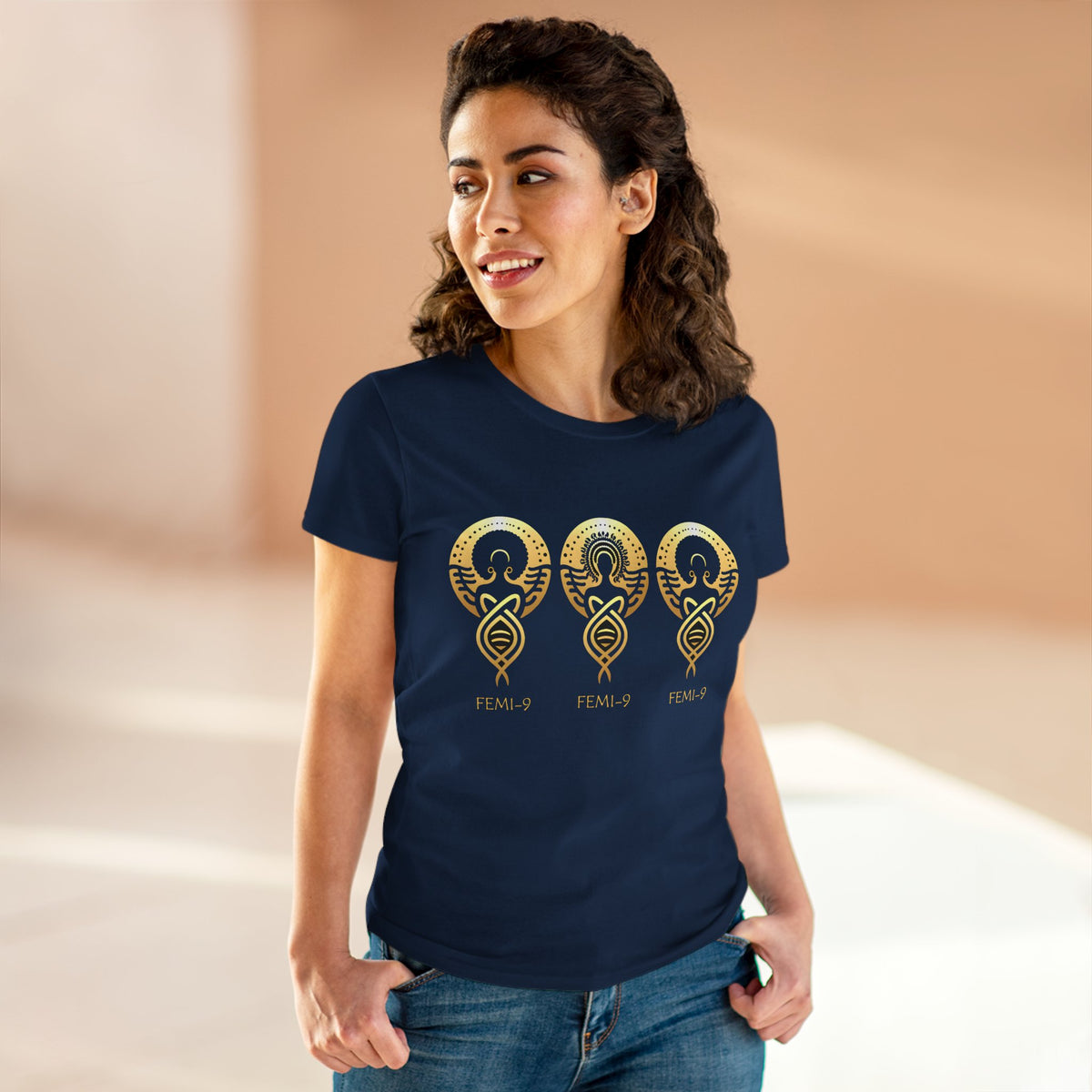 FEMI-Tripple 9 Women's Midweight Cotton Tee