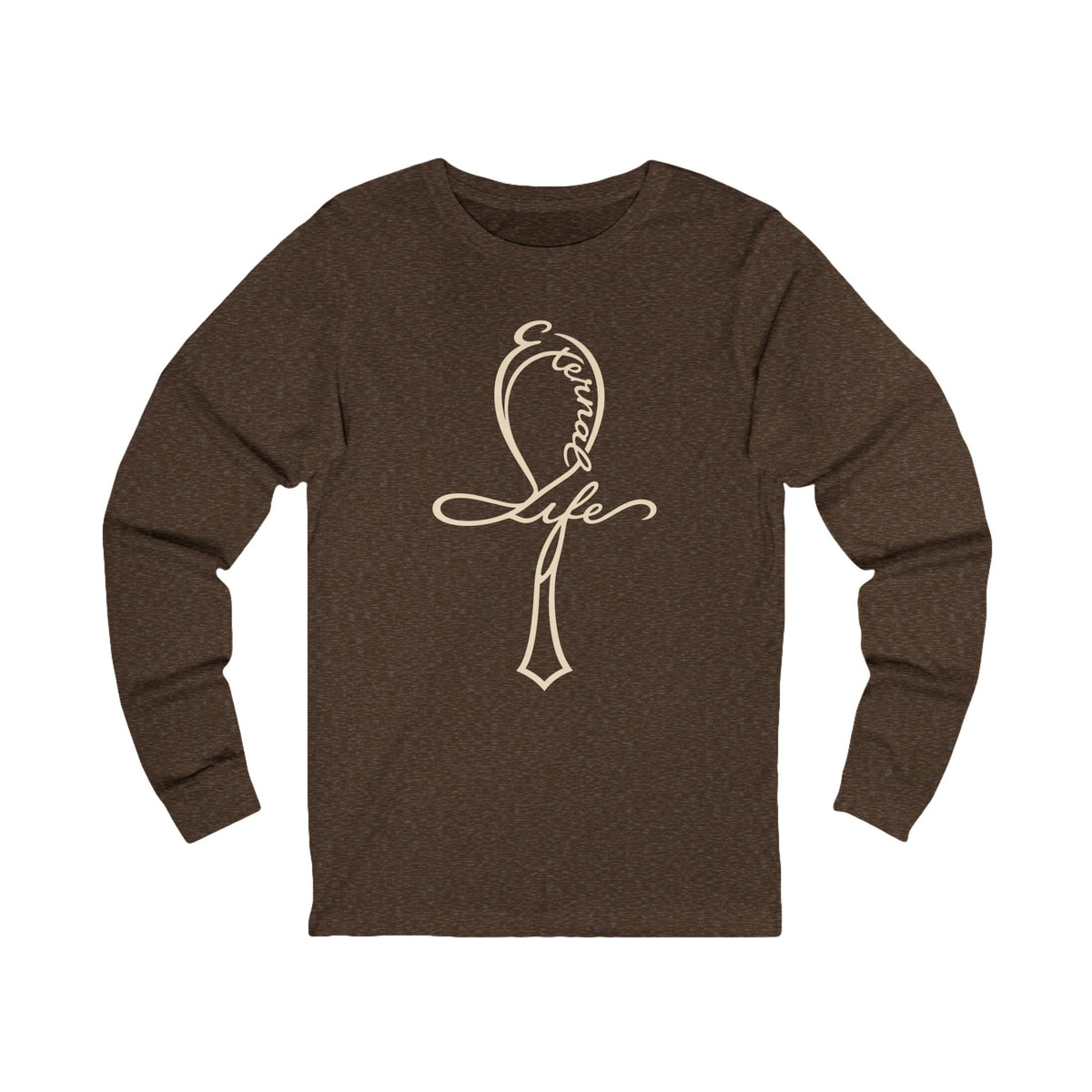 Eternal Life Ankh Sacred Symbols Long Sleeve Tee