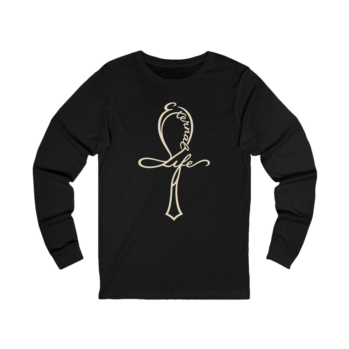 Eternal Life Ankh Sacred Symbols Long Sleeve Tee