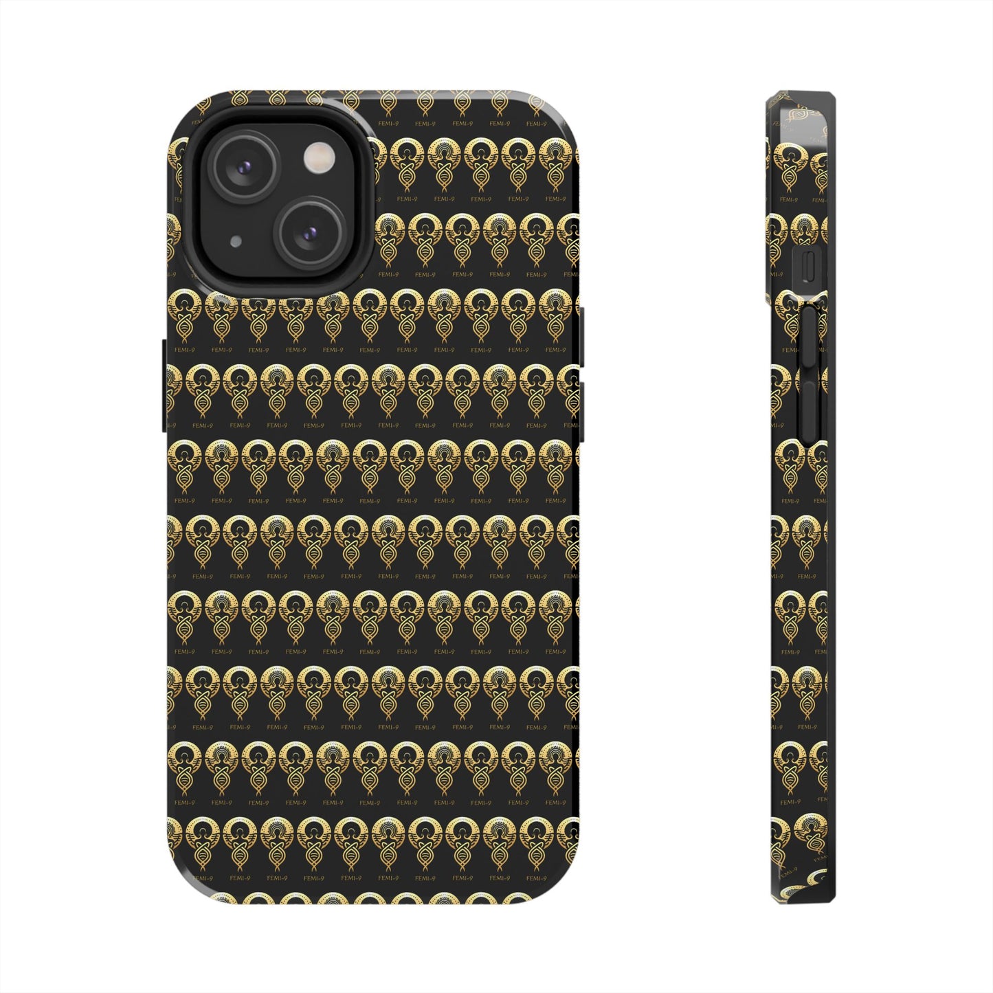 Phone Cases - Divine Femi-999 Design for a Touch of Class (black/gold)