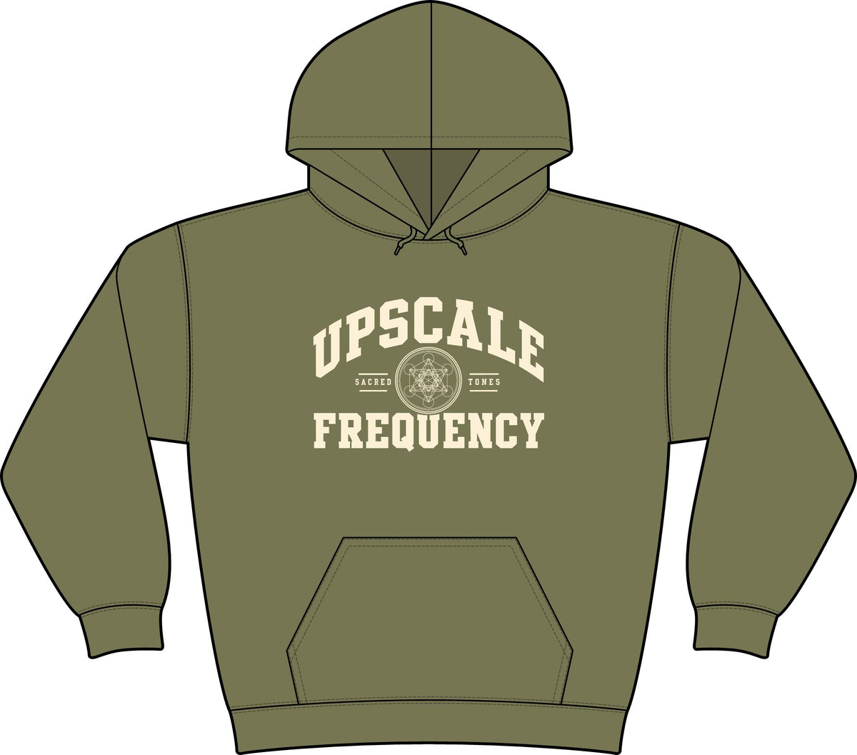 Letterman Upscale Frequency Graphic Fleece Hoodie