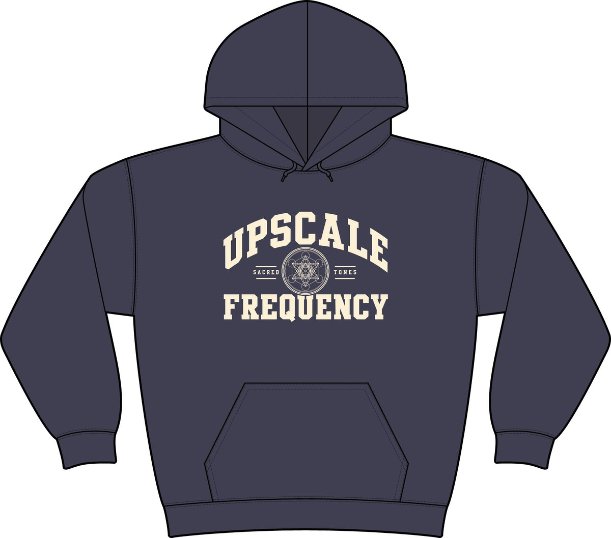 Letterman Upscale Frequency Graphic Fleece Hoodie