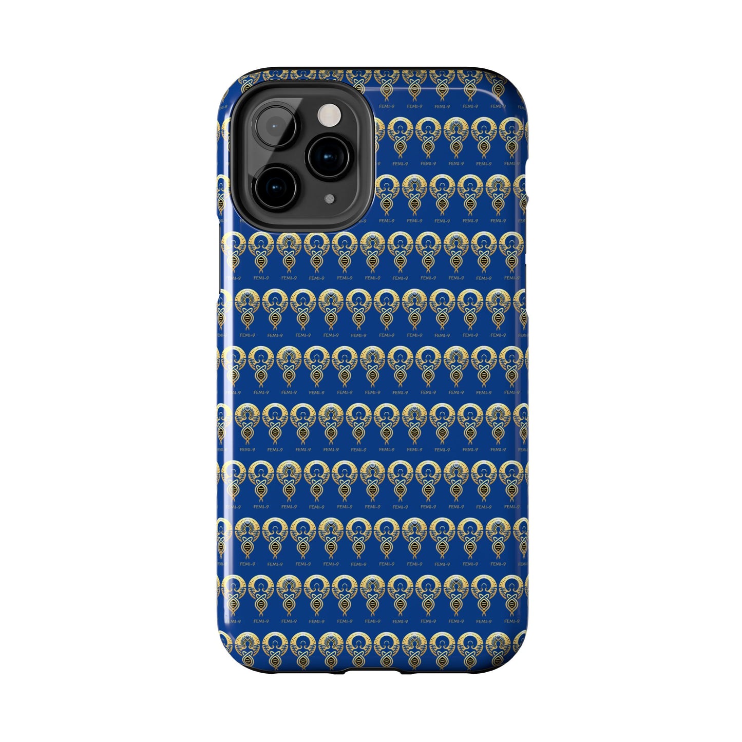 Phone Cases - Divine Femi-999 Design for a Touch of Class (blue/gold)