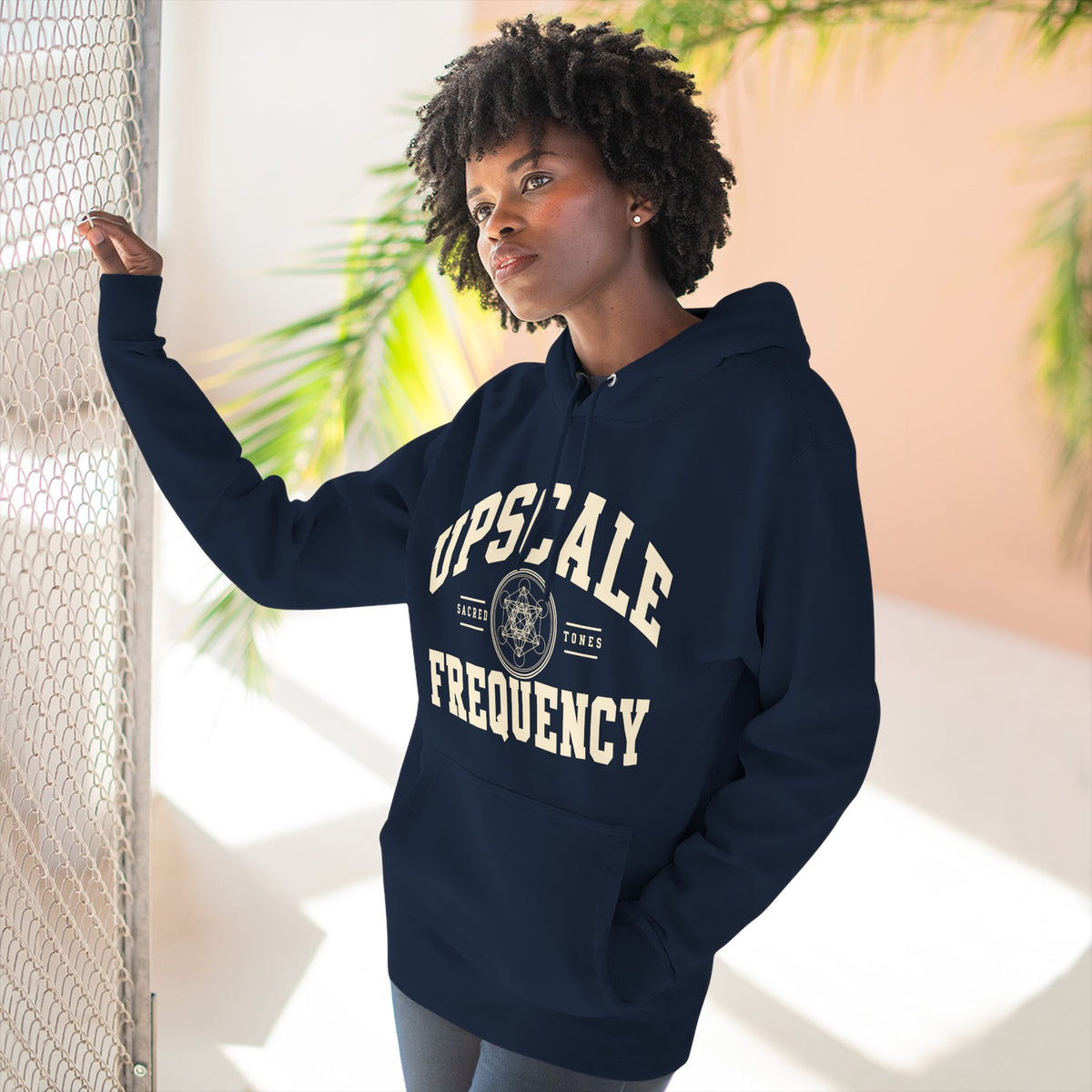Upscale Frequency Graphic Fleece Hoodie