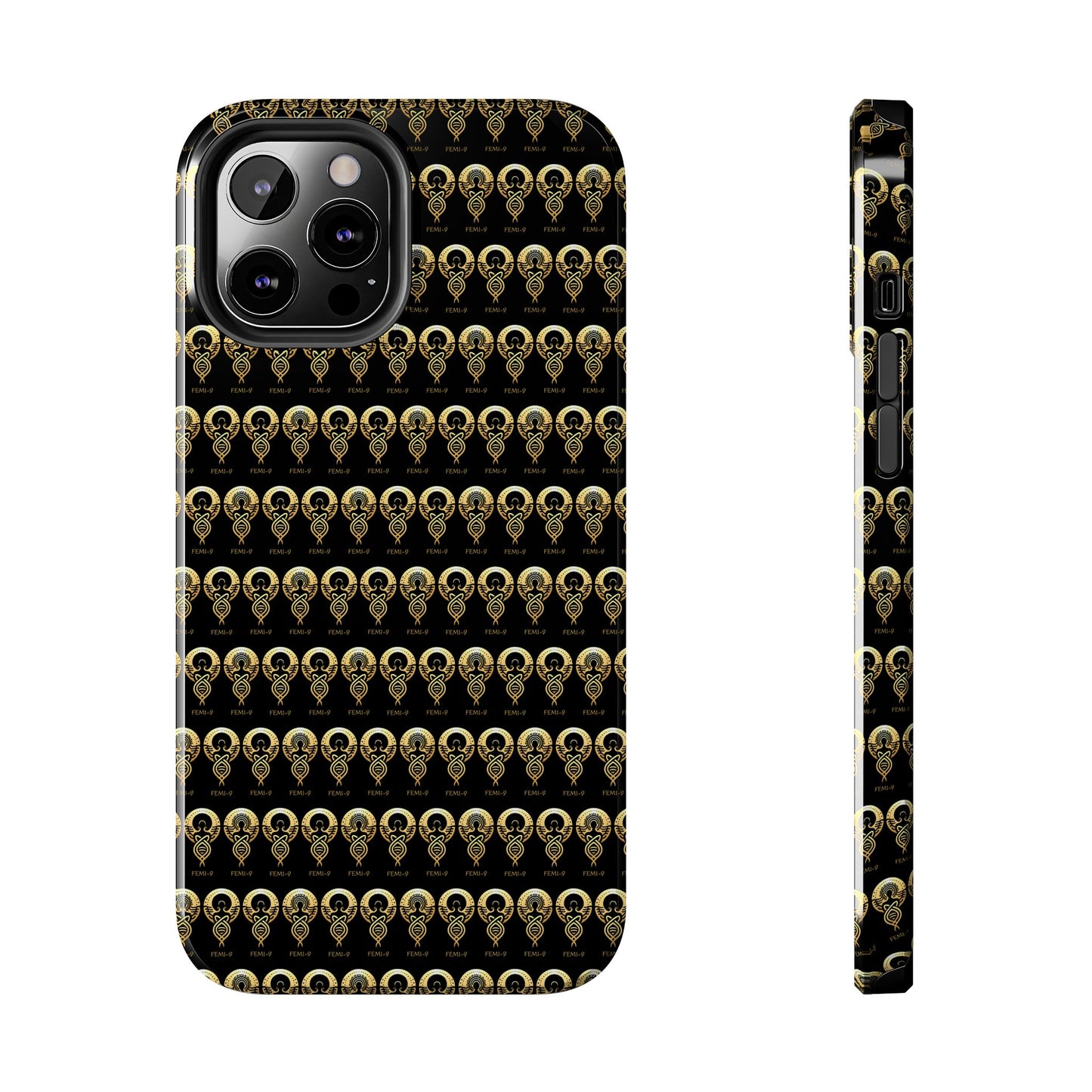 Phone Cases - Divine Femi-999 Design for a Touch of Class (black/gold)