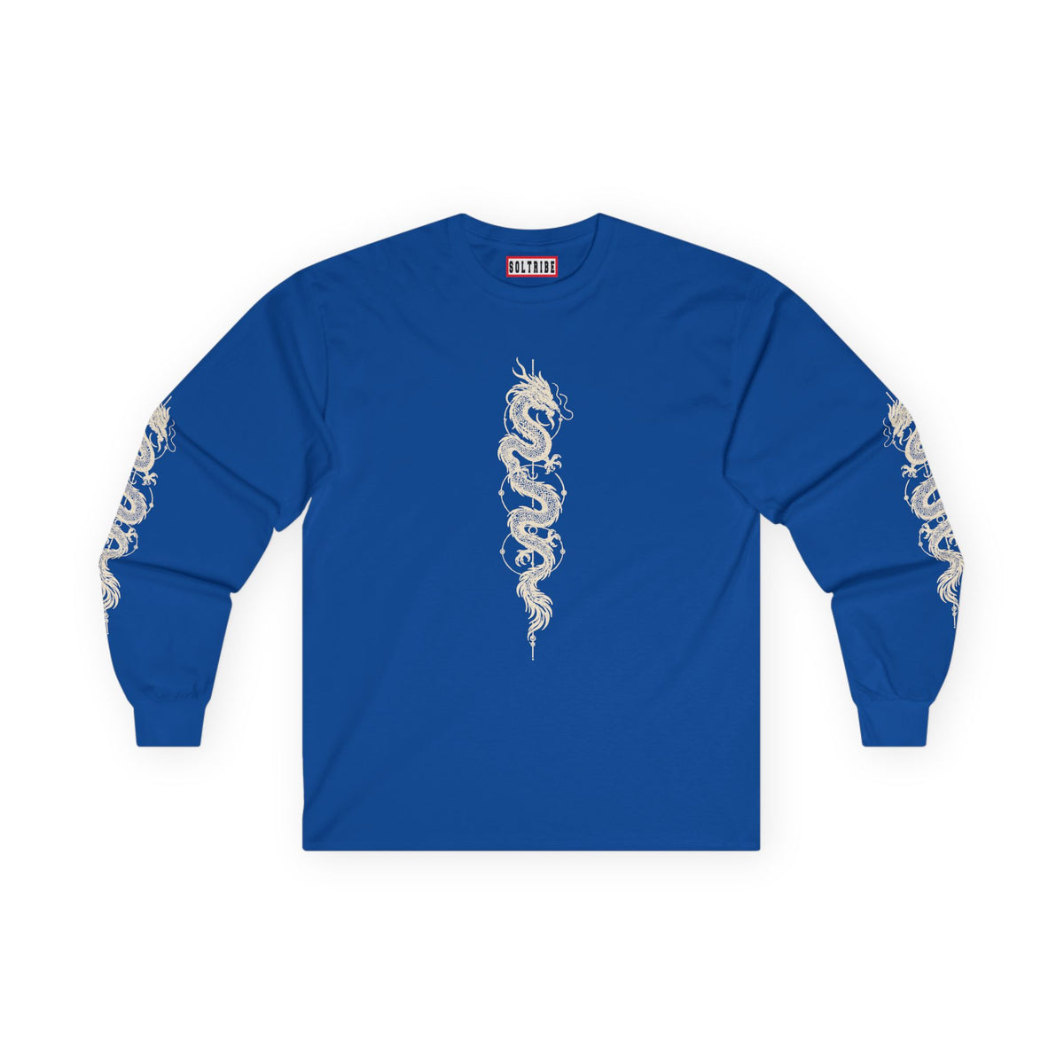 Unisex Dragon Skeleton Long Sleeve Tee