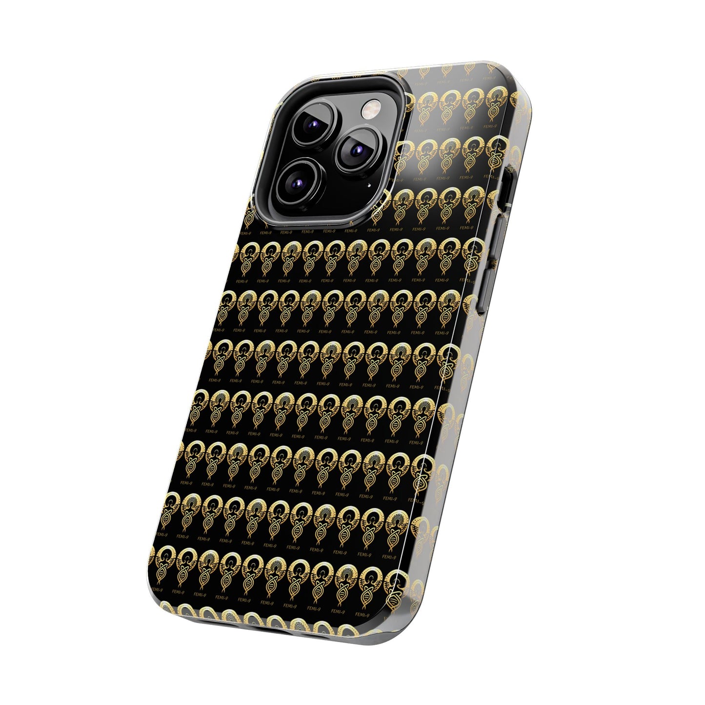 Phone Cases - Divine Femi-999 Design for a Touch of Class (black/gold)