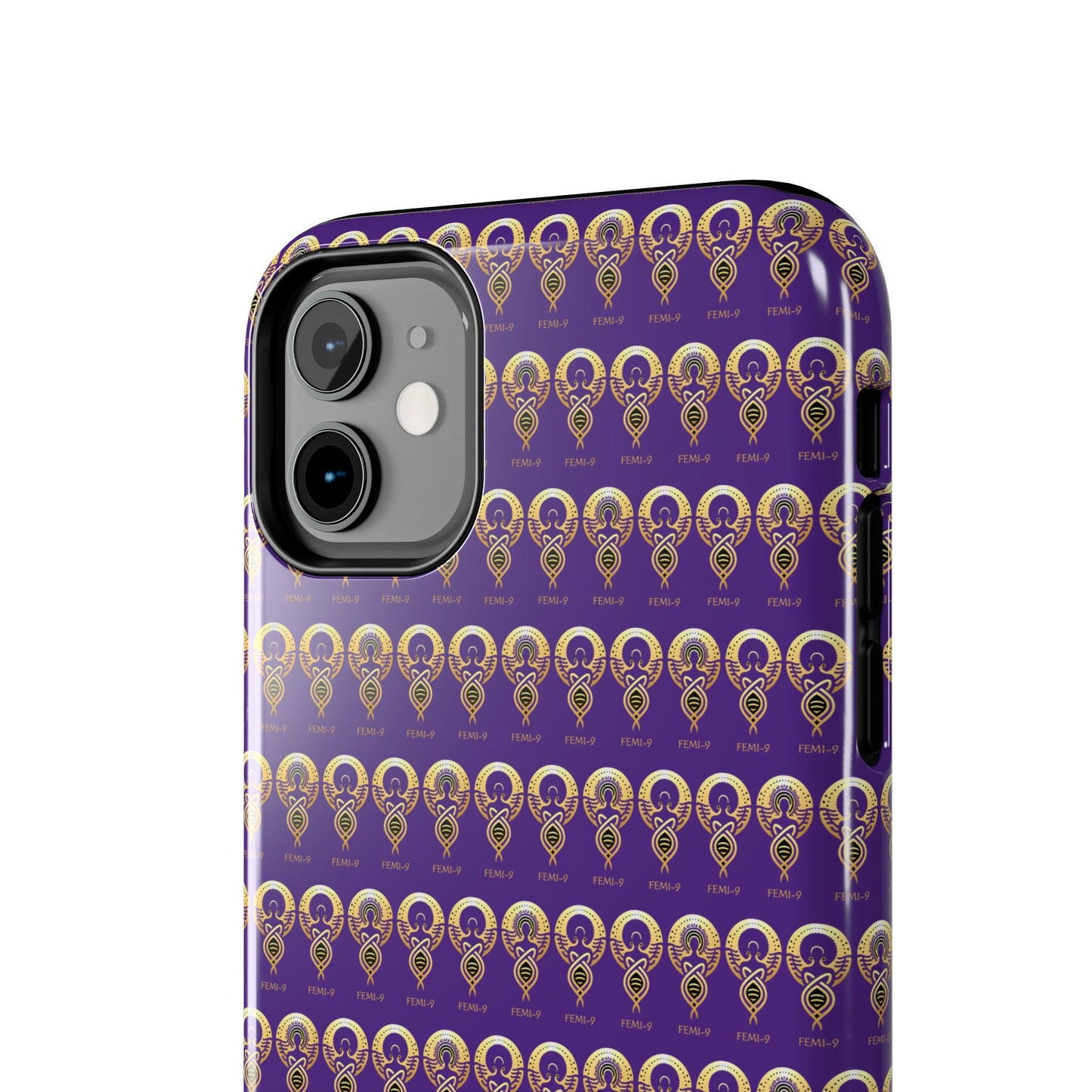 Phone Cases - Divine Femi-999 Design for a Touch of Class (PURPLE/GOLD)