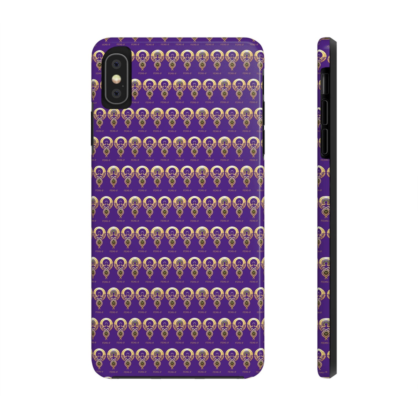 Phone Cases - Divine Femi-999 Design for a Touch of Class (PURPLE/GOLD)