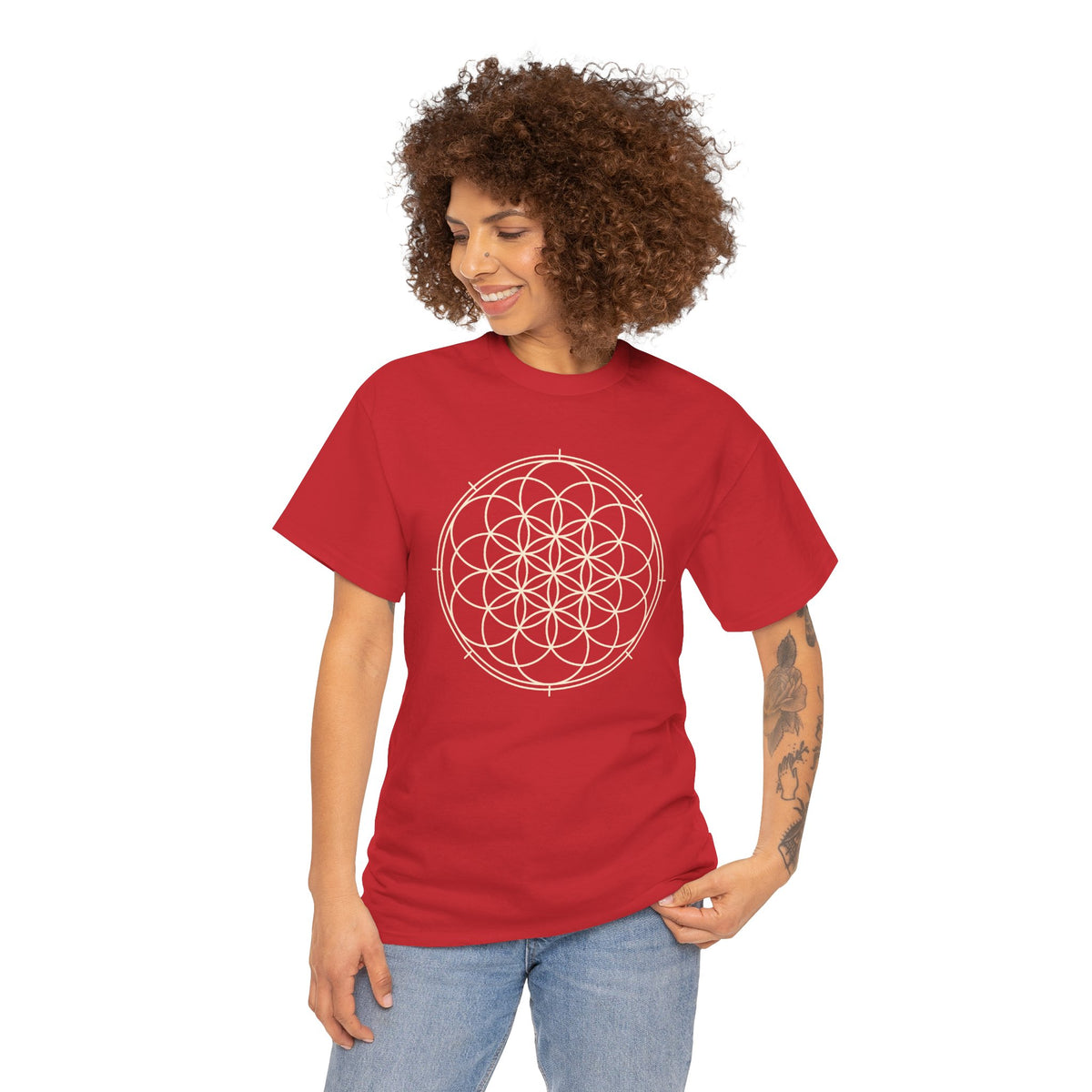 Unisex Flower of Life Sacred Geometry T-Shirt