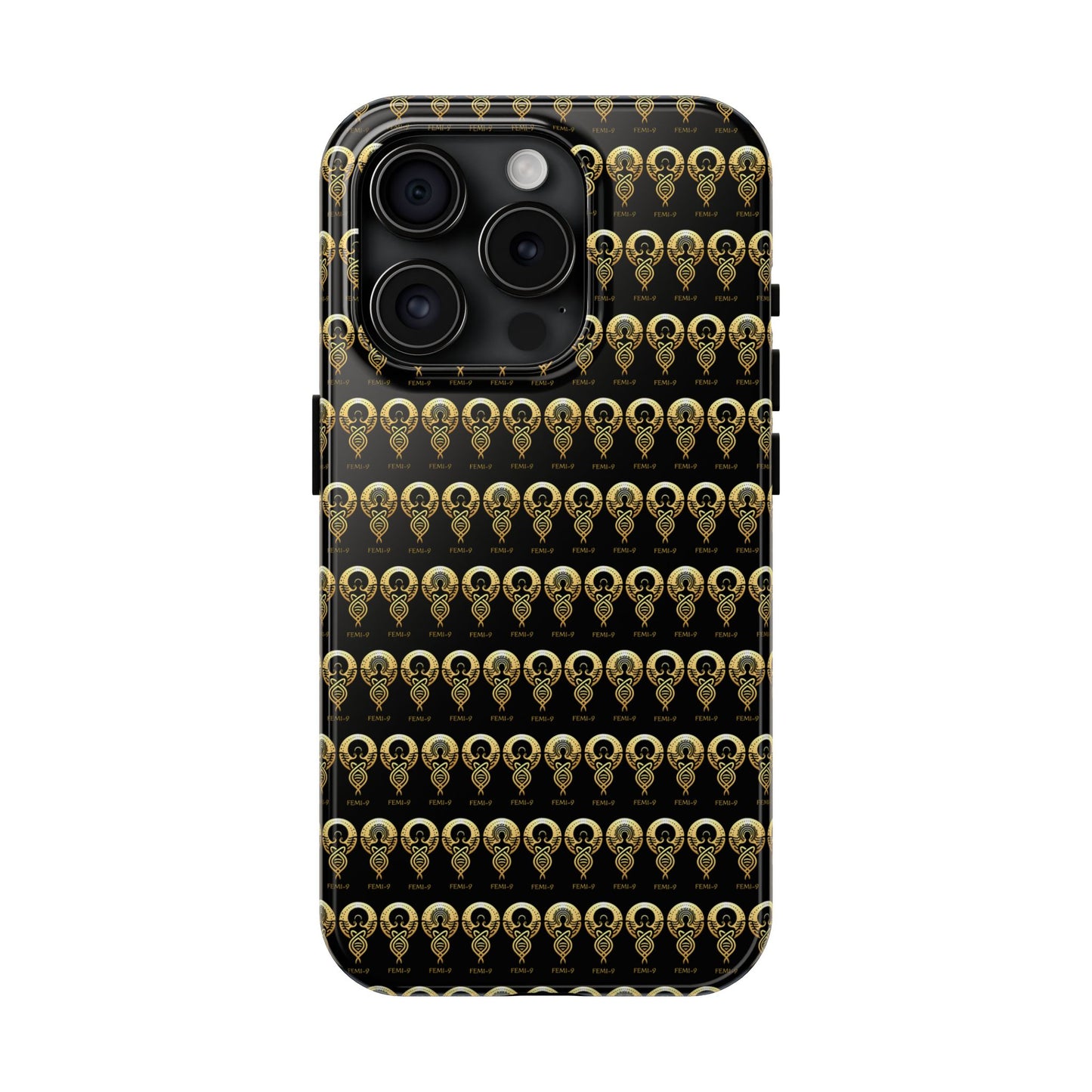 Phone Cases - Divine Femi-999 Design for a Touch of Class (black/gold)