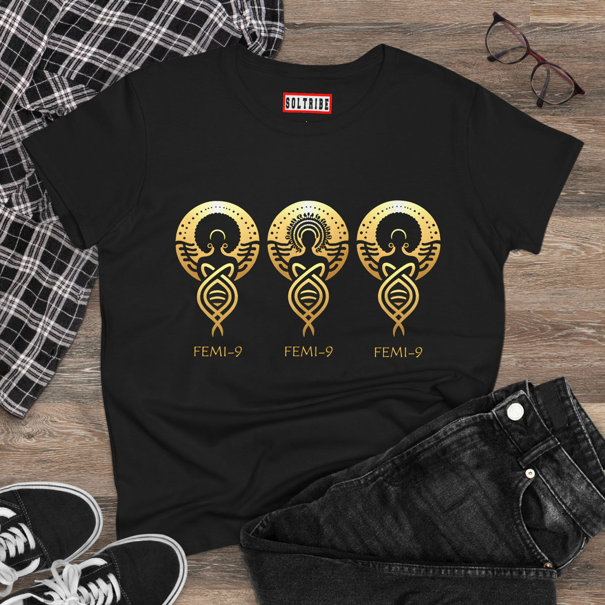 FEMI-Tripple 9 Women's Midweight Cotton Tee