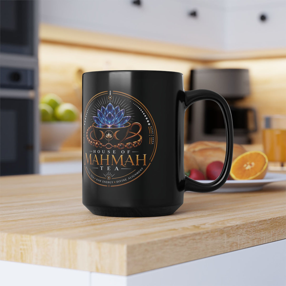Sacred Tea House of MahMah Tea Black Mug