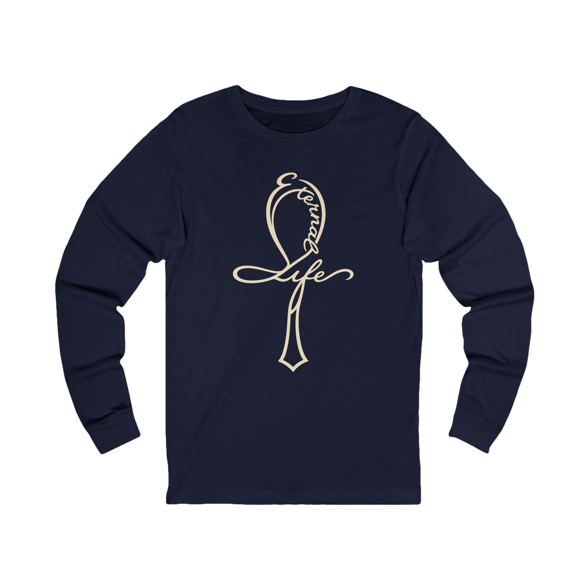 Eternal Life Ankh Sacred Symbols Long Sleeve Tee