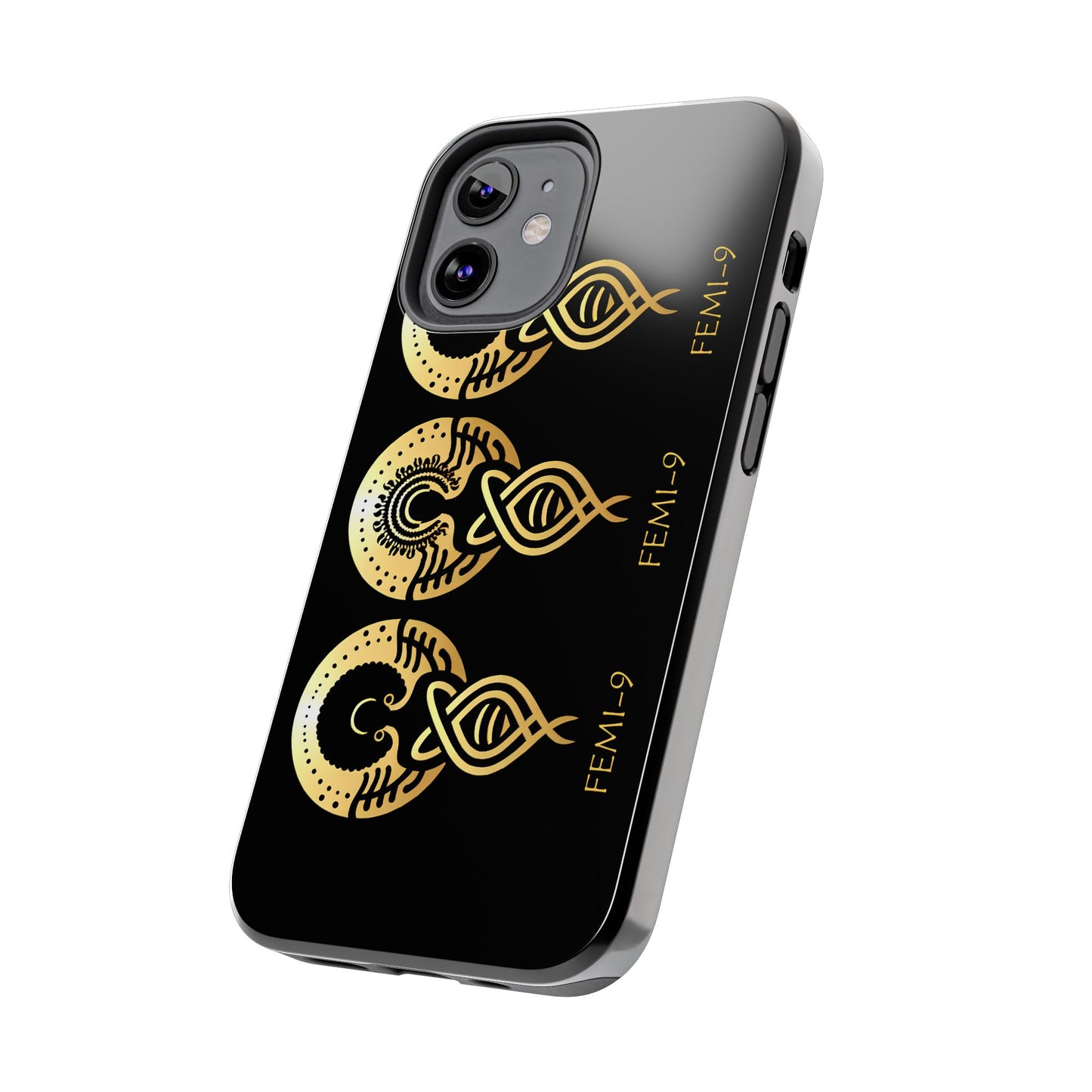 Phone Cases - Divine Femi-999 Design for a Touch of Class (black/gold)