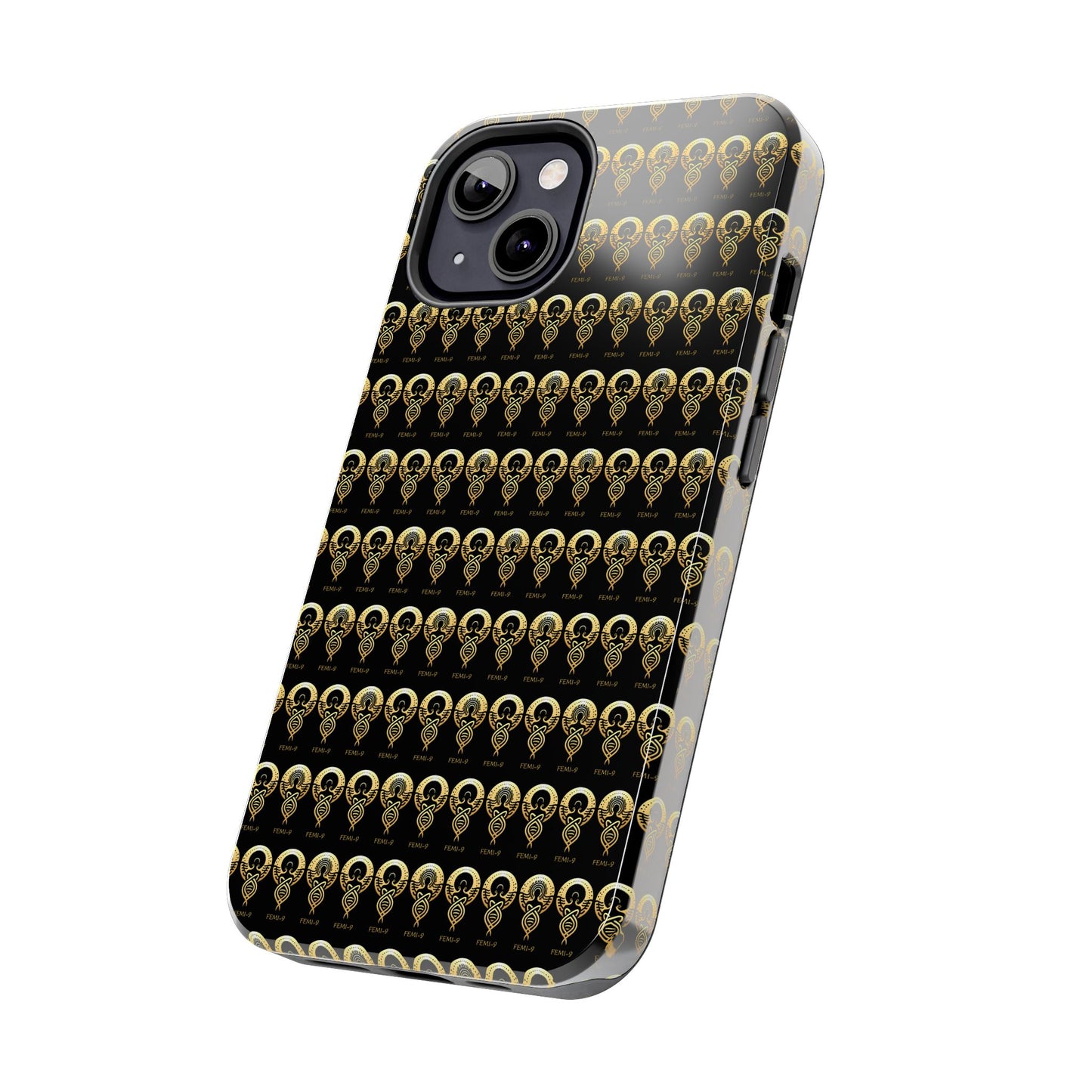 Phone Cases - Divine Femi-999 Design for a Touch of Class (black/gold)