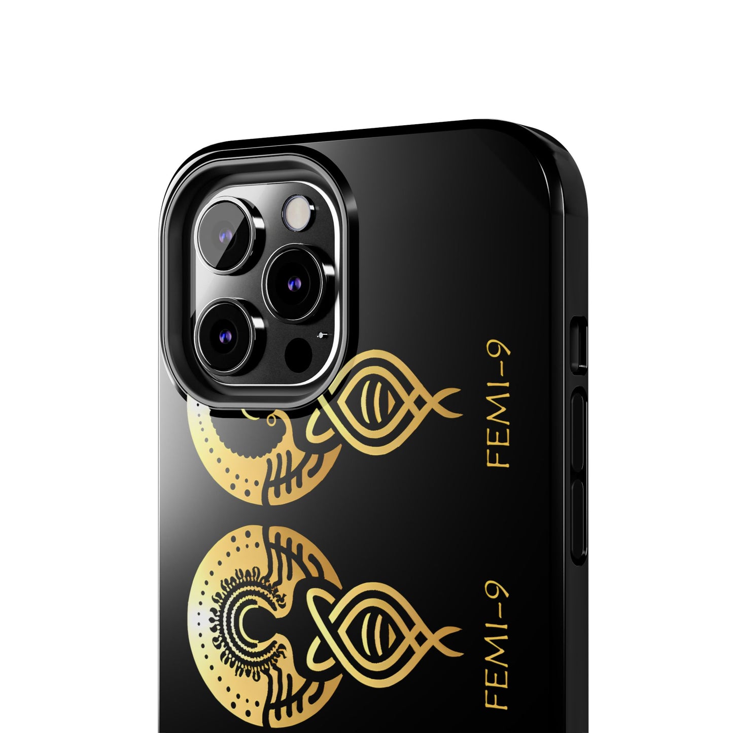 Phone Cases - Divine Femi-999 Design for a Touch of Class (black/gold)