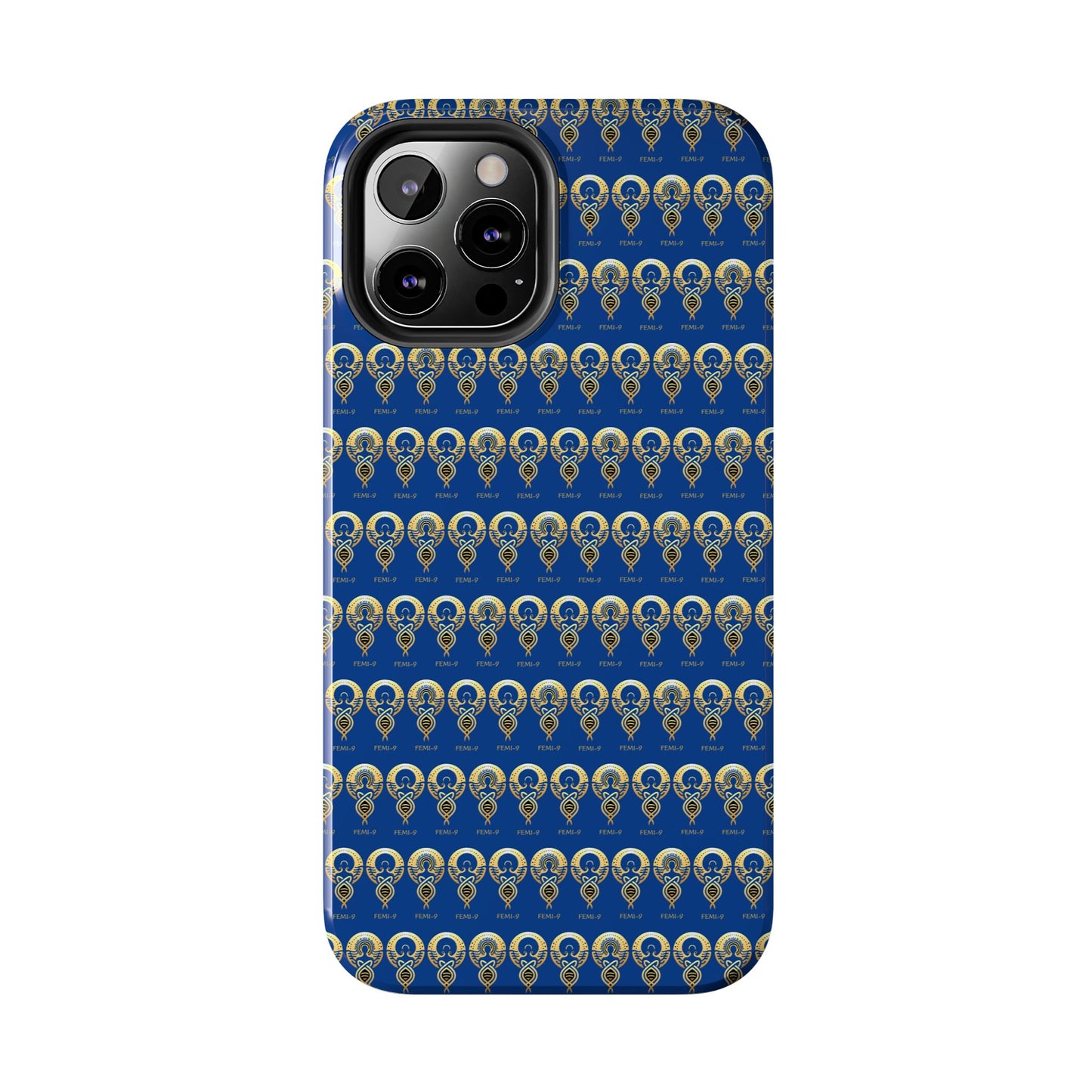 Phone Cases - Divine Femi-999 Design for a Touch of Class (blue/gold)