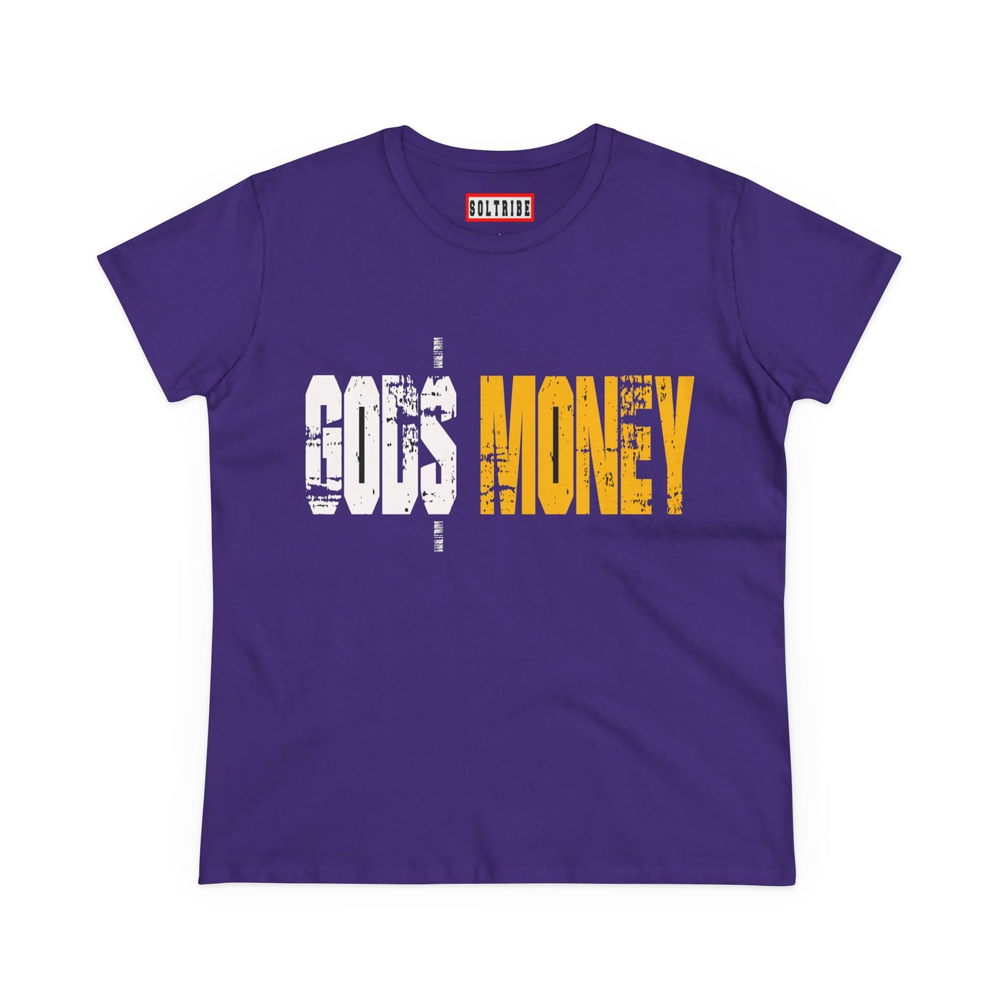 GODS MONEY Women's Midweight Cotton Tee