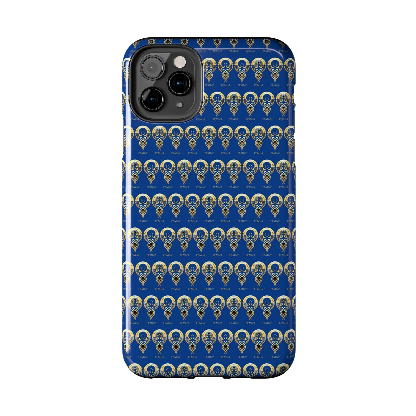 Phone Cases - Divine Femi-999 Design for a Touch of Class (blue/gold)