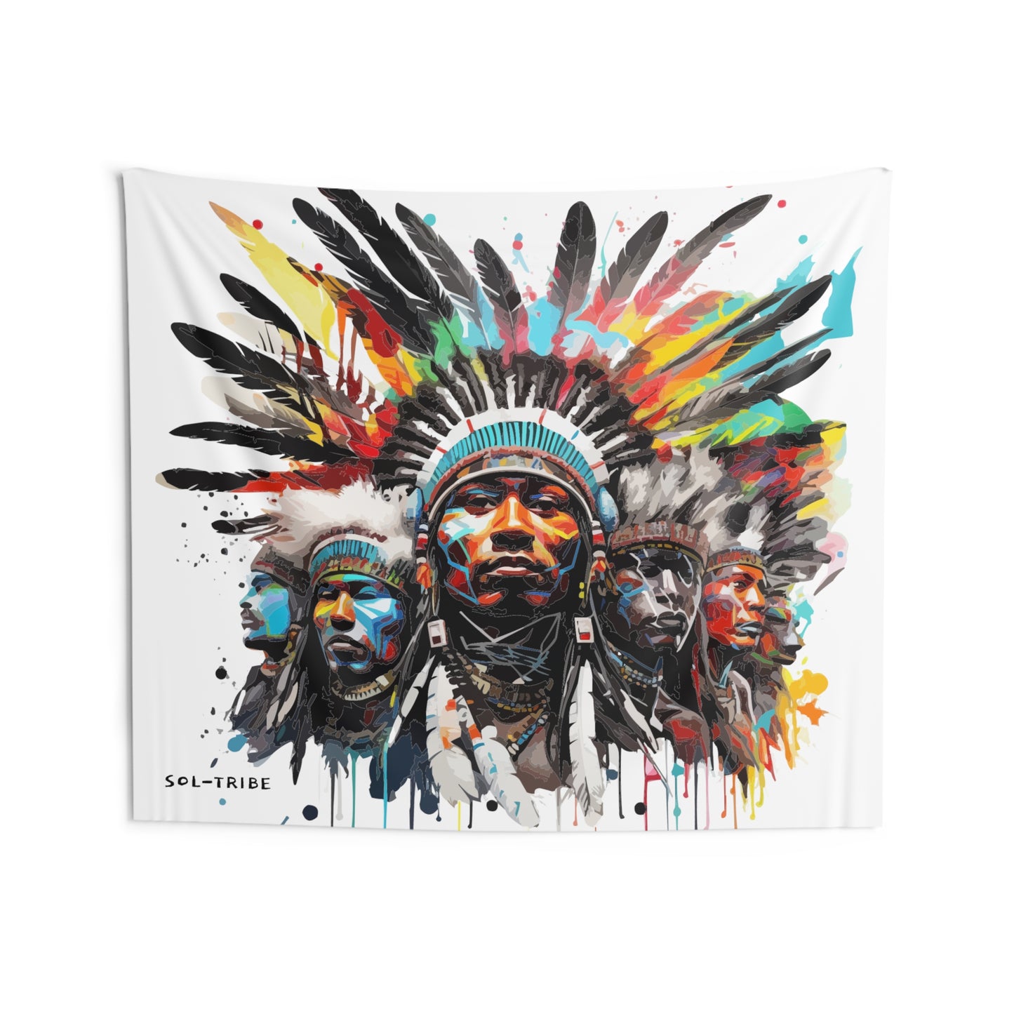 SOL-TRIBE CHEIF Wall Tapestries