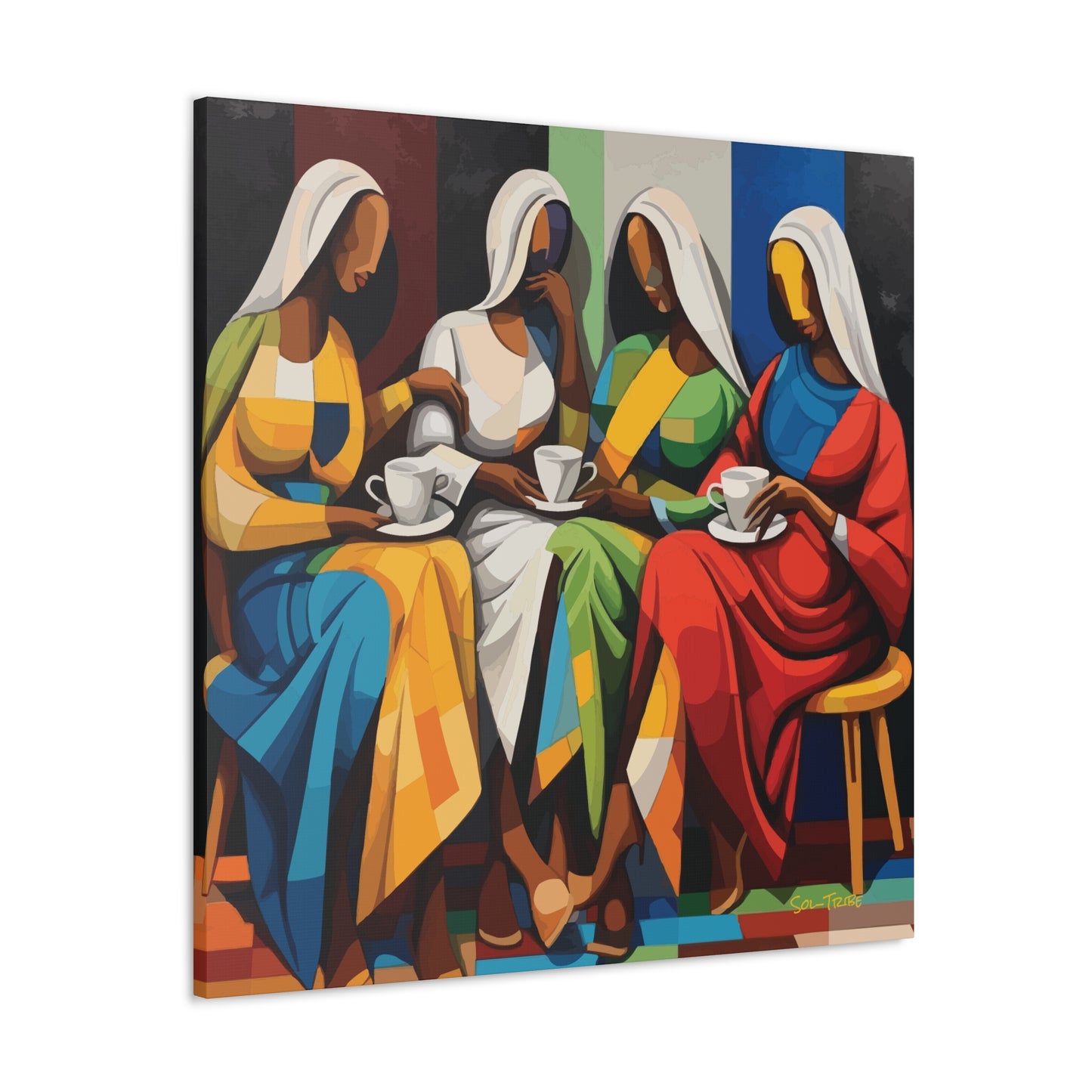 Abstract Tea Canvas Art