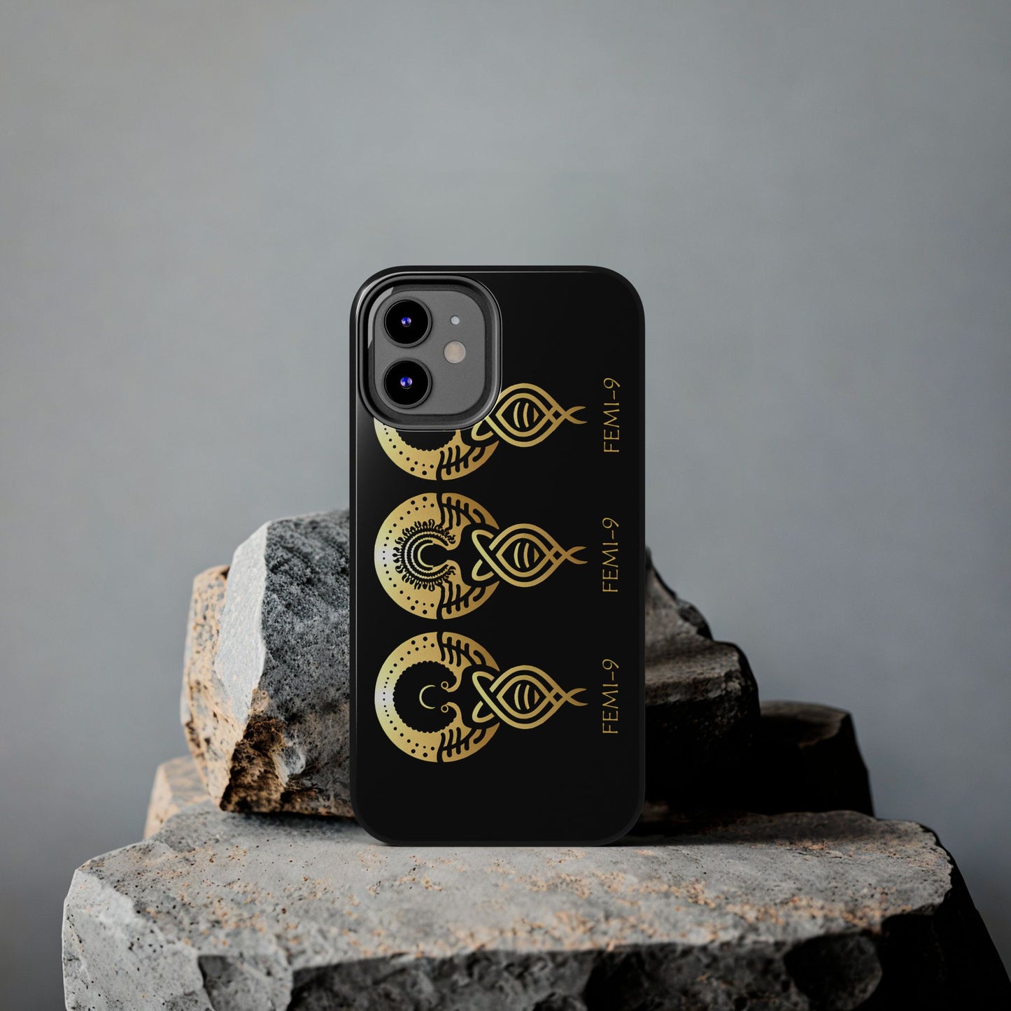 Phone Cases - Divine Femi-999 Design for a Touch of Class (black/gold)