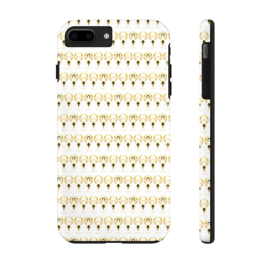 Phone Cases - Divine Femi-999 Design for a Touch of Class (white/gold)