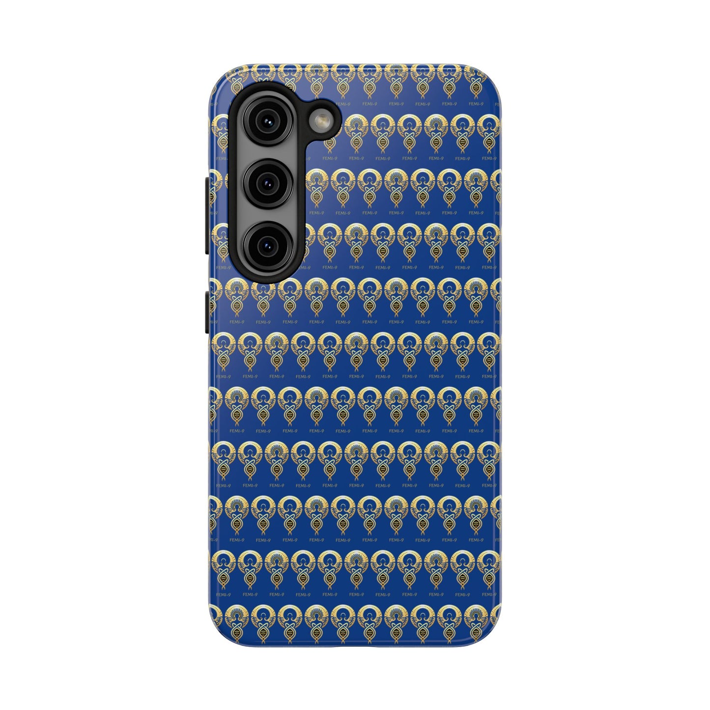 Phone Cases - Divine Femi-999 Design for a Touch of Class (blue/gold)