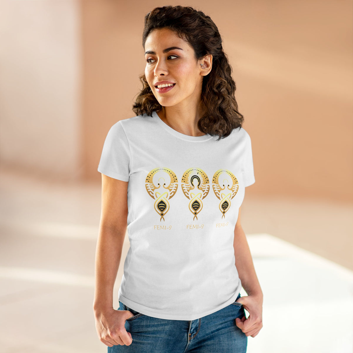 FEMI-Tripple 9 Women's Midweight Cotton Tee