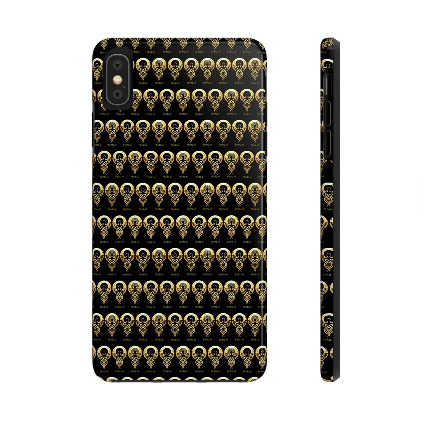 Phone Cases - Divine Femi-999 Design for a Touch of Class (black/gold)