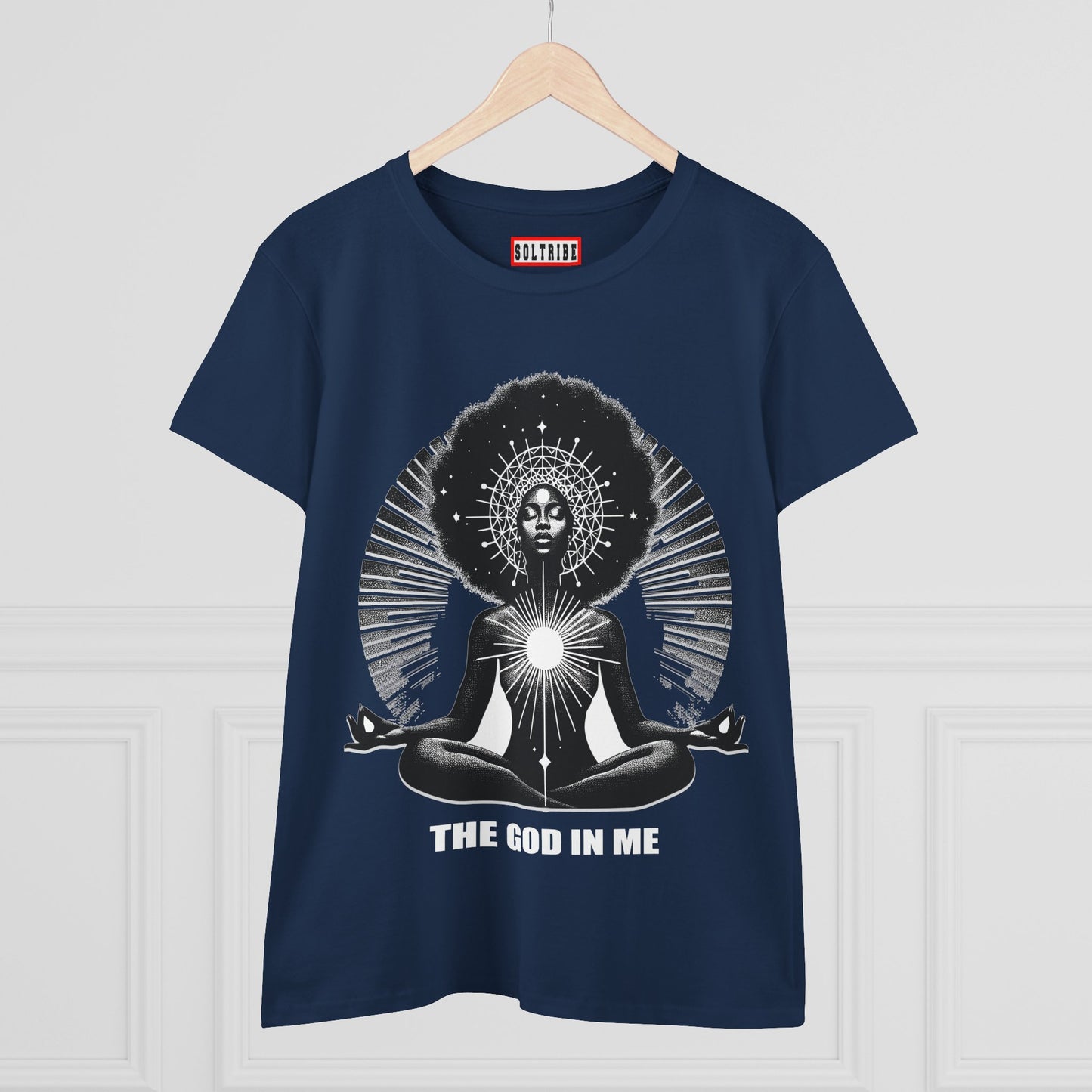 THE GOD IN ME Women's Midweight Cotton Tee