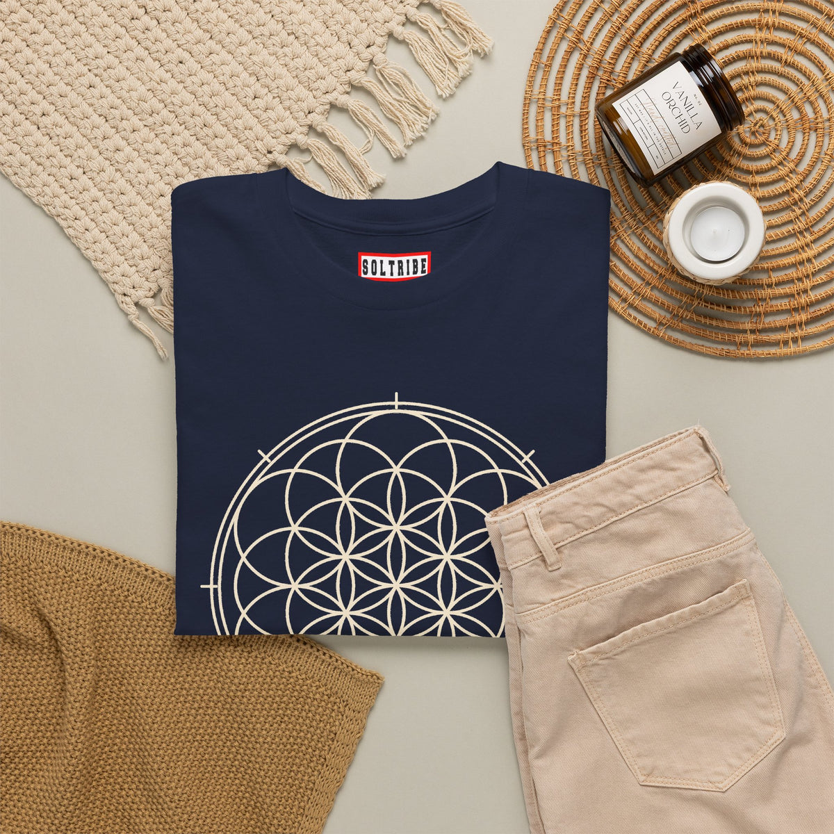 Unisex Flower of Life Sacred Geometry T-Shirt