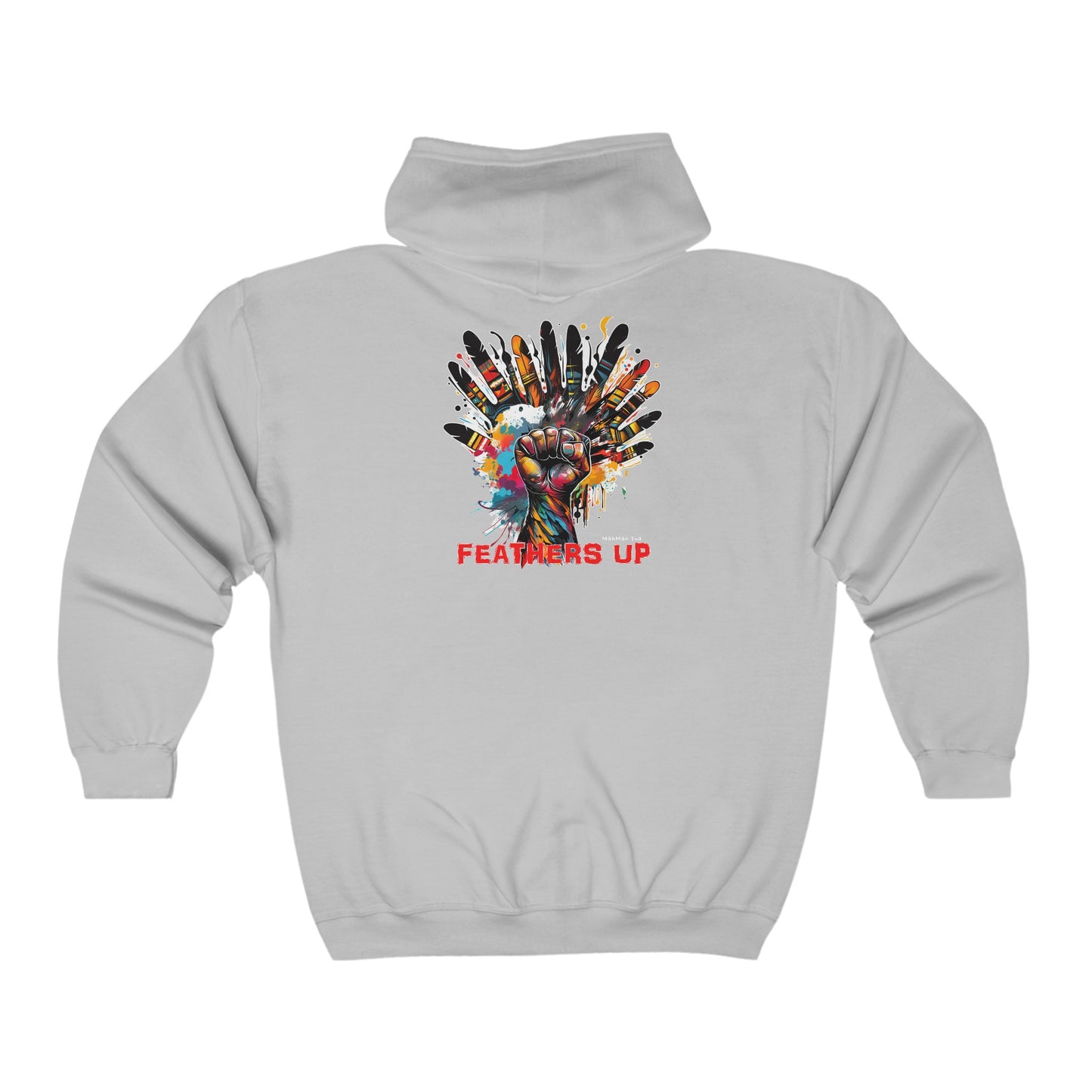 Feather Up!  Full Zip Hooded Sweatshirt