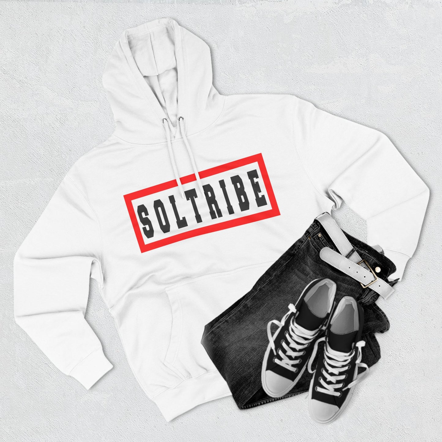 SOL-TRIBE Three-Panel Fleece Hoodie