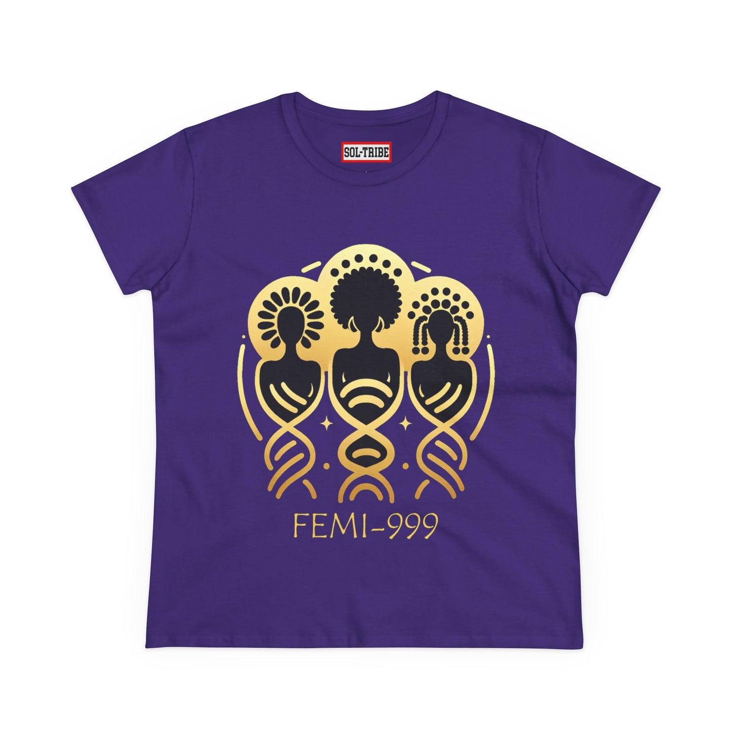 FEMI-9 Women's Graphic Tee - Empowering Design for Everyday Wear