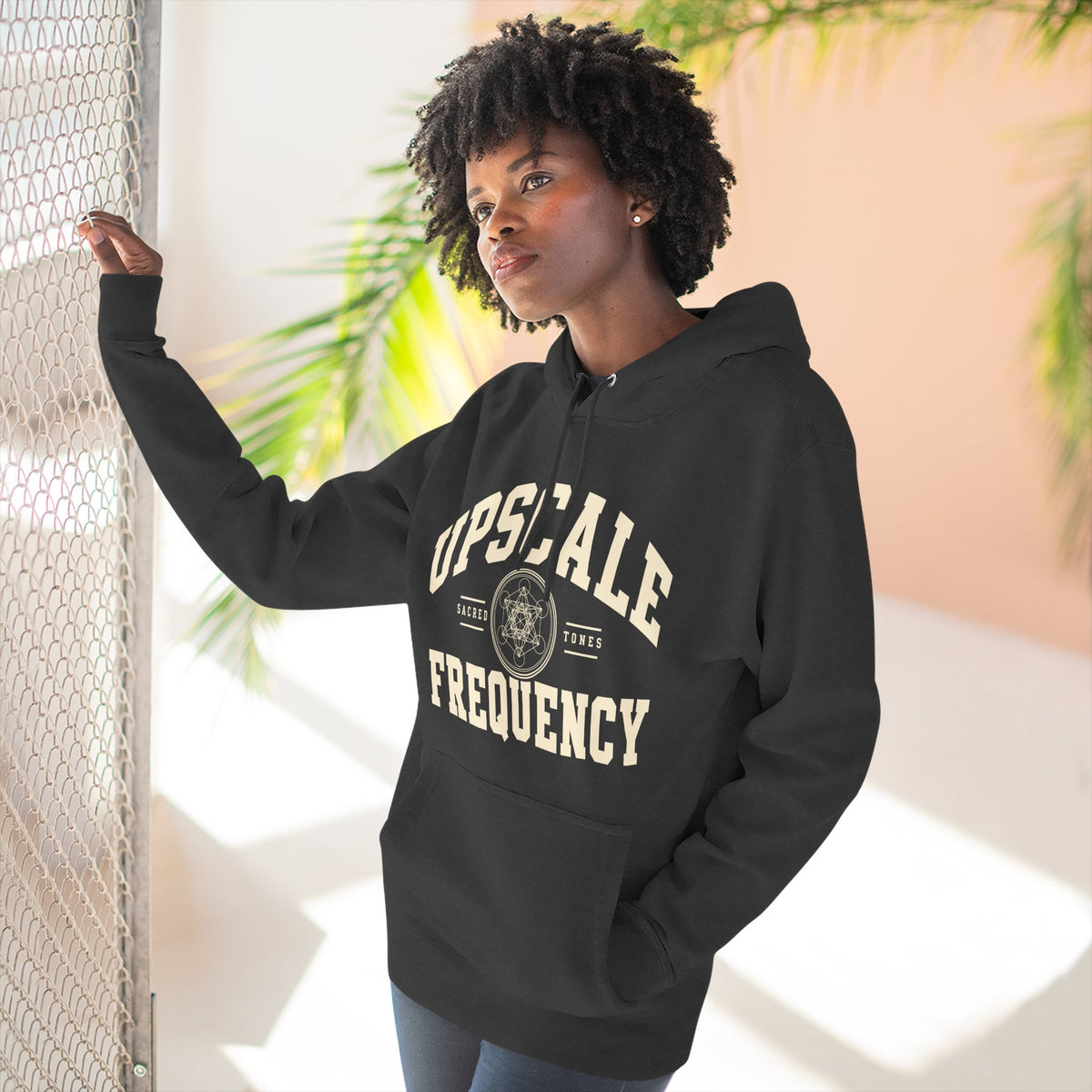 Upscale Frequency Graphic Fleece Hoodie