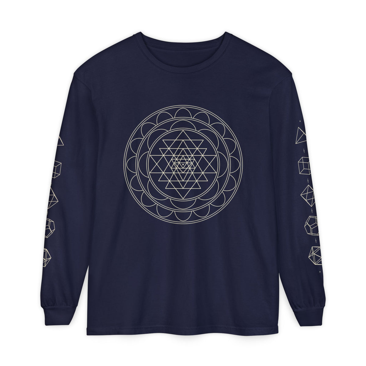Sacred Geometry Sri Yantra Long Sleeve T-Shirt