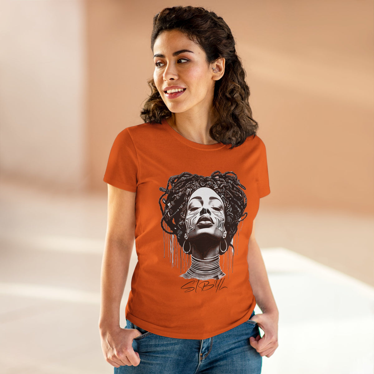Sibyls Women's Midweight Cotton Tee