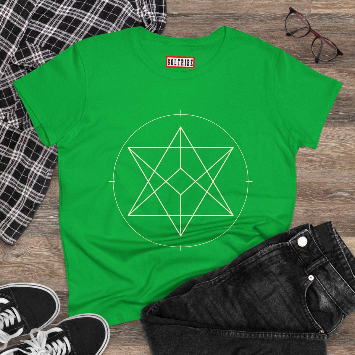 Women's Sacred Geometry Merkaba T-Shirt