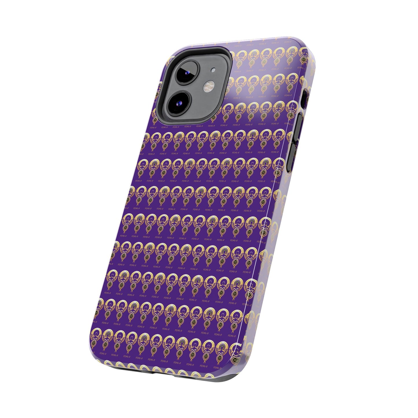 Phone Cases - Divine Femi-999 Design for a Touch of Class (PURPLE/GOLD)