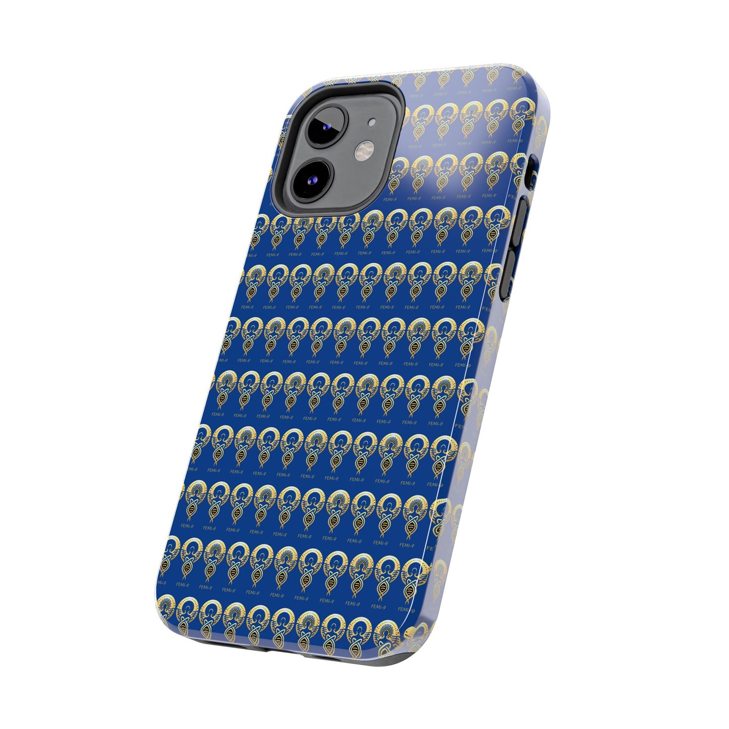 Phone Cases - Divine Femi-999 Design for a Touch of Class (blue/gold)