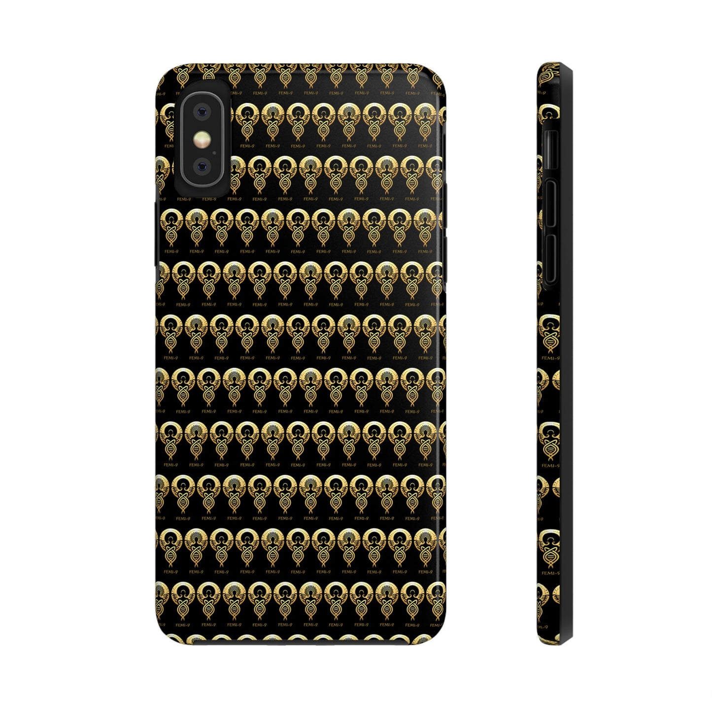 Phone Cases - Divine Femi-999 Design for a Touch of Class (black/gold)