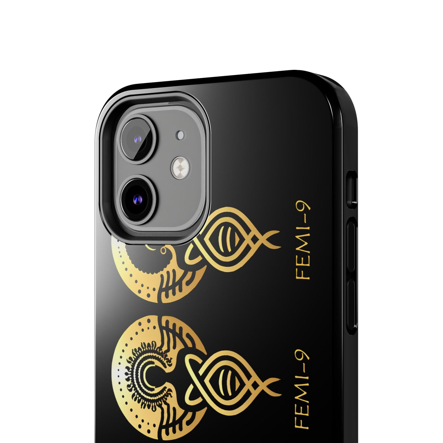 Phone Cases - Divine Femi-999 Design for a Touch of Class (black/gold)