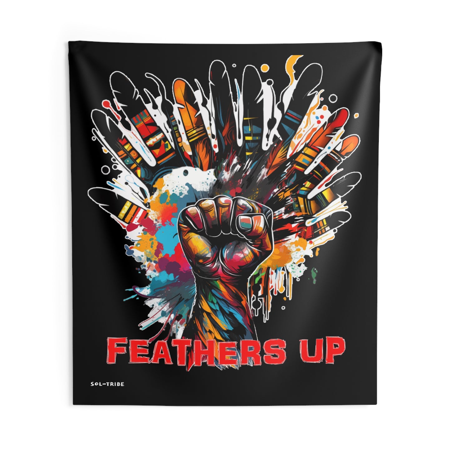 SOL-TRIBE FEATHERS UP Wall Tapestries