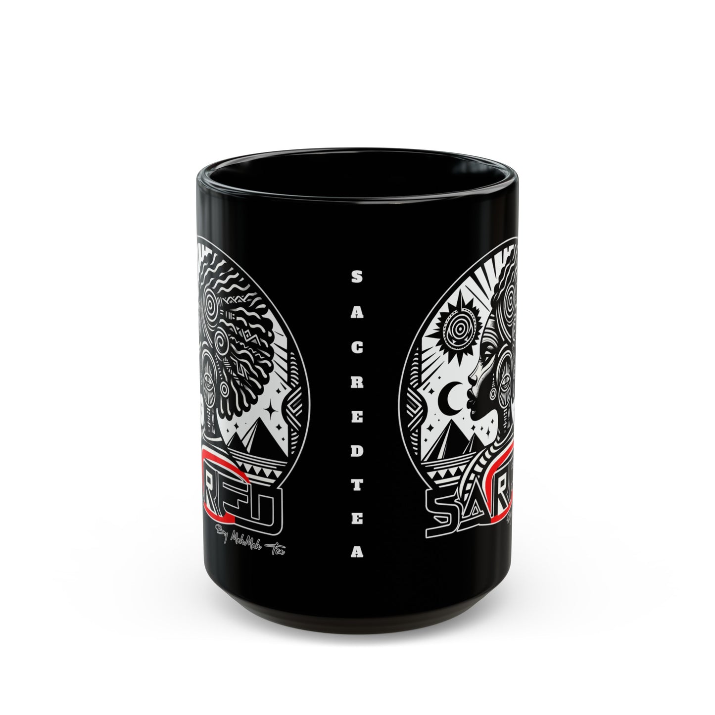 SACRED TEA Black Mug (11oz, 15oz)