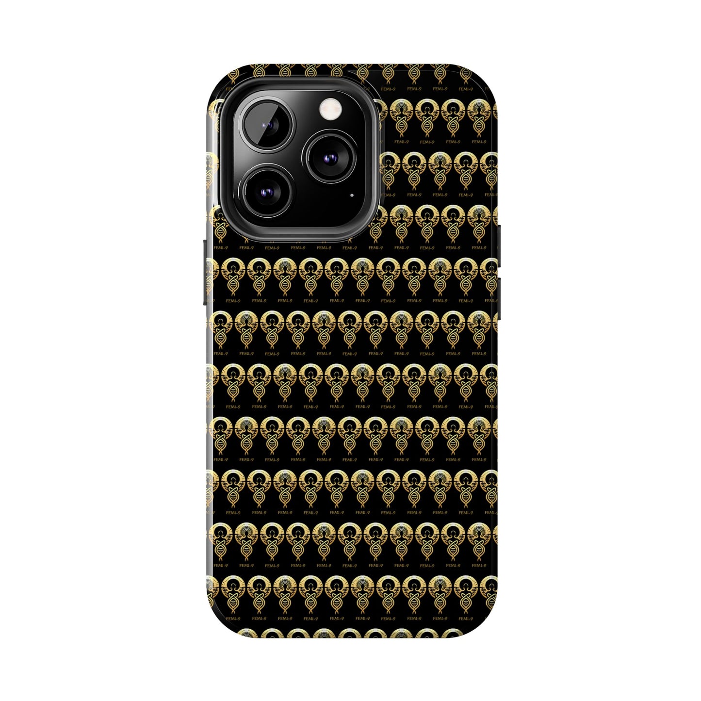 Phone Cases - Divine Femi-999 Design for a Touch of Class (black/gold)